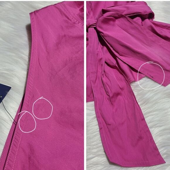 NWT|Polo Ralph Lauren Belted Cotton One-Shoulder Pink Top, 2 - Picture 12 of 12